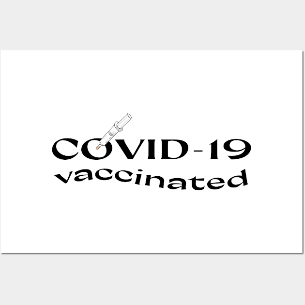 Covid vaccine aesthetic Wall Art by thegoldenyears